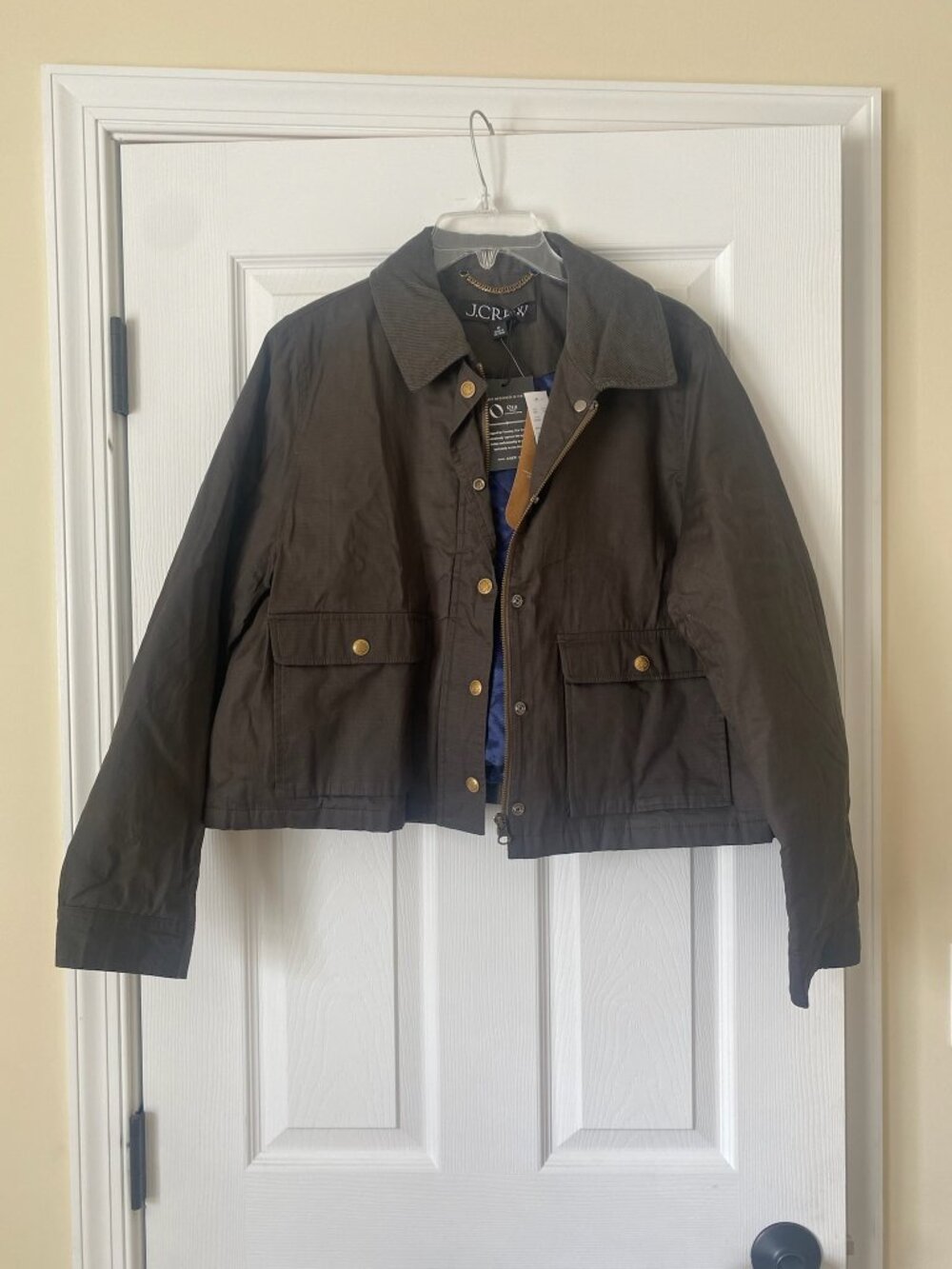J. Crew  Cropped Barn Jacket™ in ripstop cotton